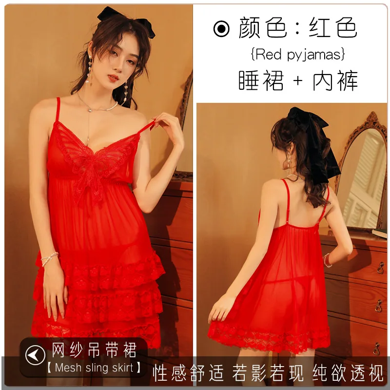 Gợi Tình Gợi Cảm Treo Hot Girl Quần Lót Tinh Khiết Ham Muốn Phong Cách Nữ Tính Phù Hợp Với Quyến Rũ Châu Âu Và Mỹ Áo Lót Nhìn Xuyên Ra 3