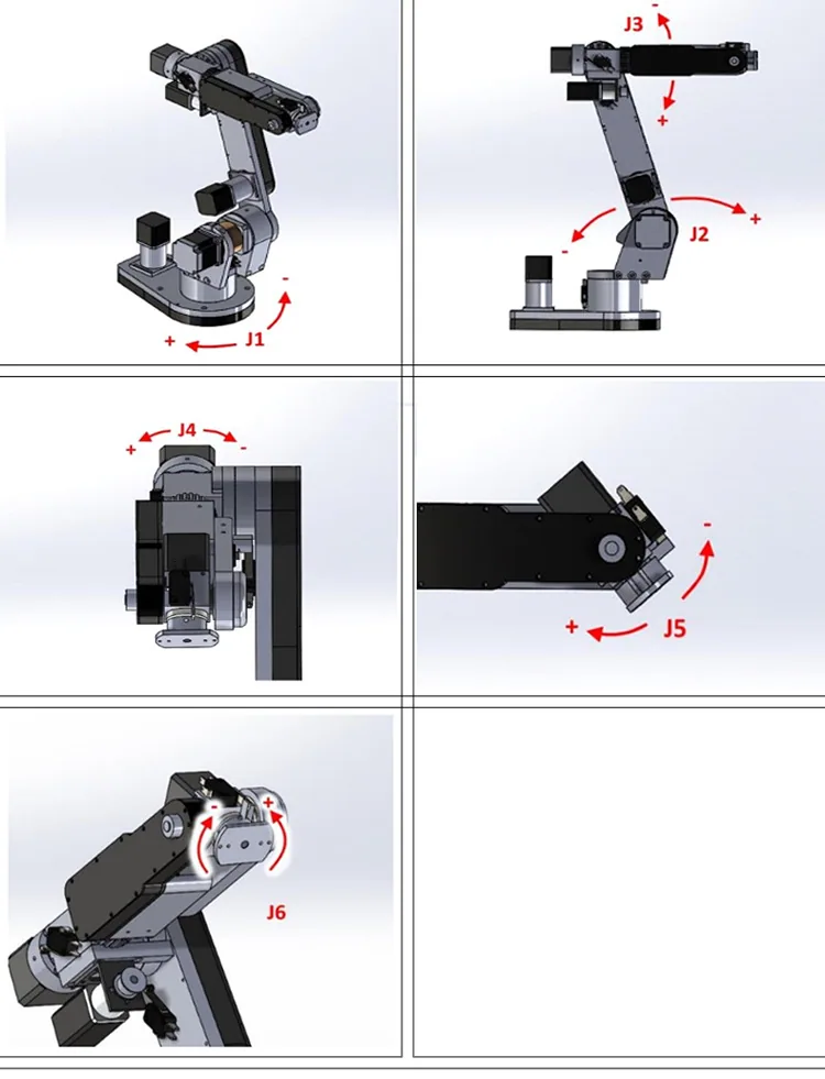 Desktop small six-axis robotic arm manipulator industrial teaching robot open source secondary development spot 8