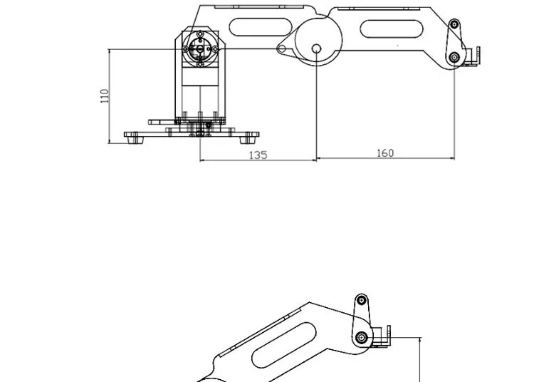 Three-axis desktop robotic arm industrial teaching robot load0. 5KG arm span 280MM spot factory direct sales 11