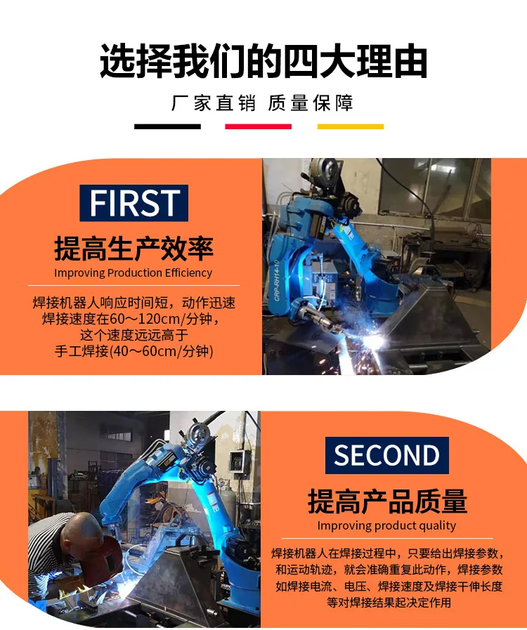 Automated robotic arm linkage welding robot welding machine robot hand accessories multi-function welding robot 19