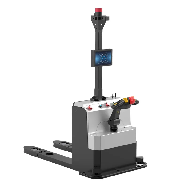 Ruiman intelligent forklift handling truck electric forklift automatic push pull lifting hydraulic trailer pallet truck 1. 5 ton 3