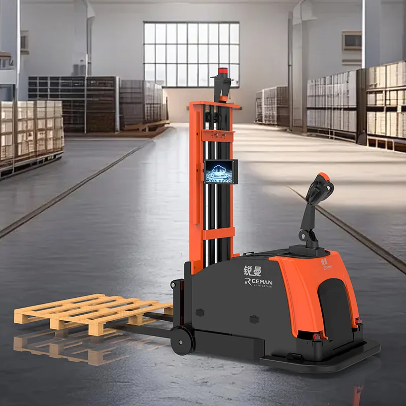 Ruiman unbemannter Stapler, Elektrostapler, 600 kg, intelligenter kleiner Aufsitzstapler, fünfrädriger Elektrostapler 3