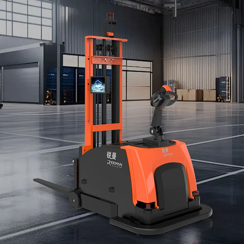 Ruiman unbemannter Stapler, Elektrostapler, 600 kg, intelligenter kleiner Aufsitzstapler, fünfrädriger Elektrostapler 6