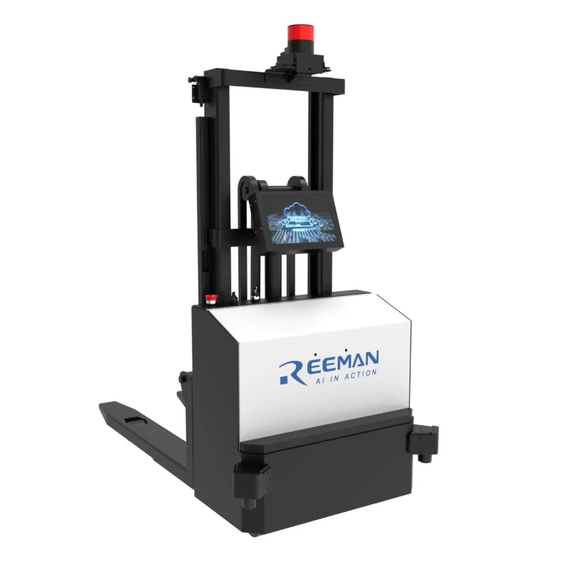 Ruiman navegación autónoma mini carretilla elevadora no tripulada 500 kg carga y descarga apilamiento apilador eléctrico distribución de almacén 2