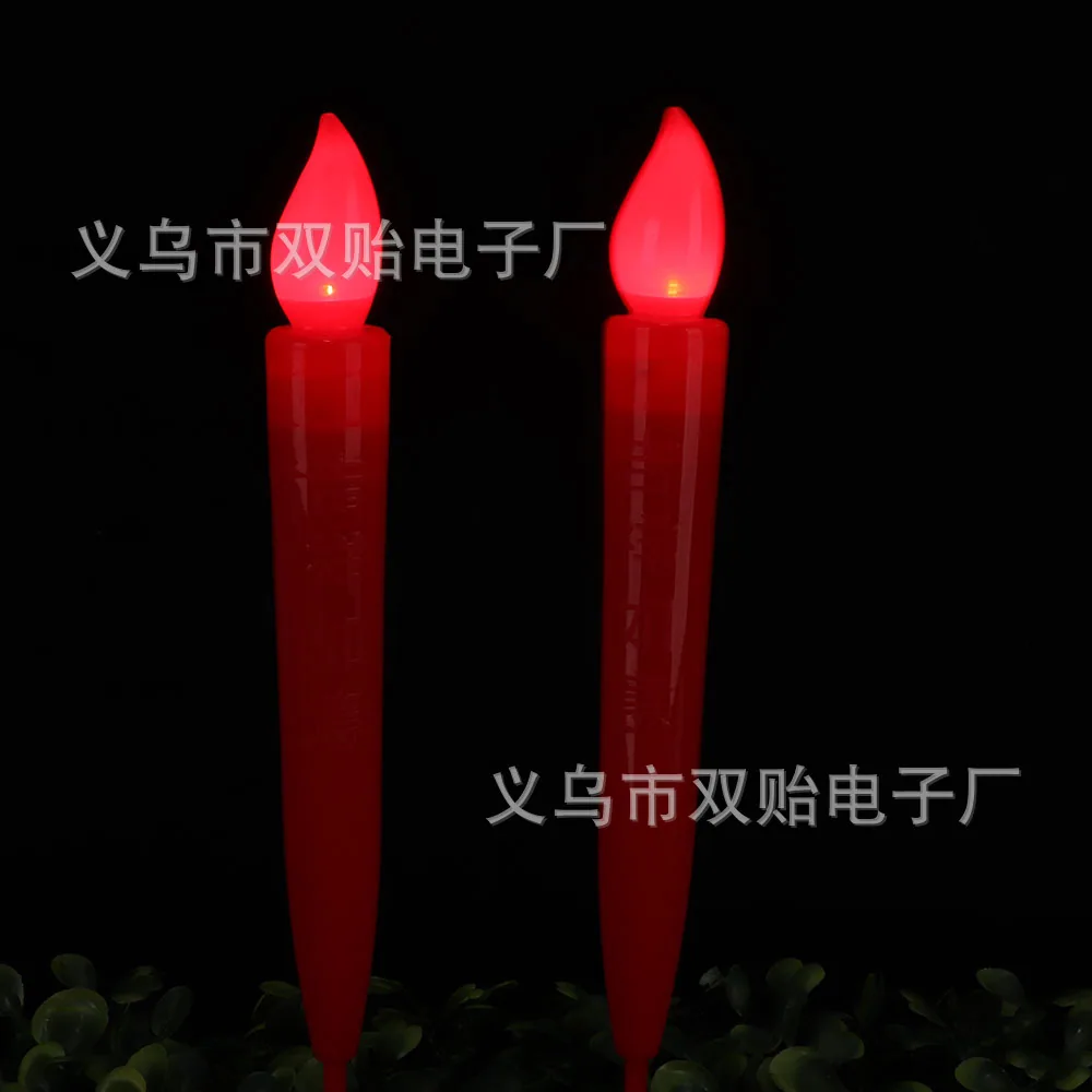 Electronic candles, smokeless flame retardant, red candles, windproof electronic candles, no open flame, simulated worship of go 14