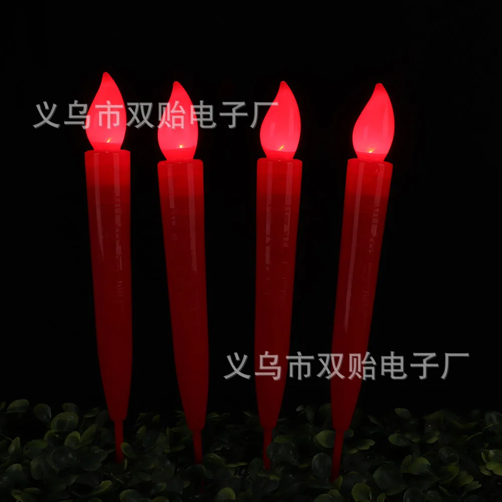 Electronic candles, smokeless flame retardant, red candles, windproof electronic candles, no open flame, simulated worship of go 15