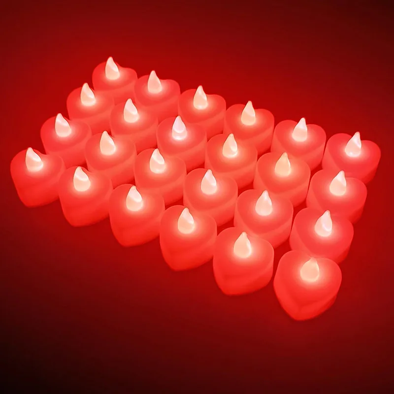 Creative Wedding LED Electronic Candle Lights Wedding Venue Decoration Props Birthday Candle Simulated Plastic Candle Lights 17