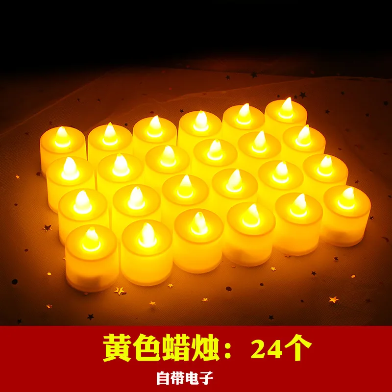 Creative Wedding LED Electronic Candle Lights Wedding Venue Decoration Props Birthday Candle Simulated Plastic Candle Lights