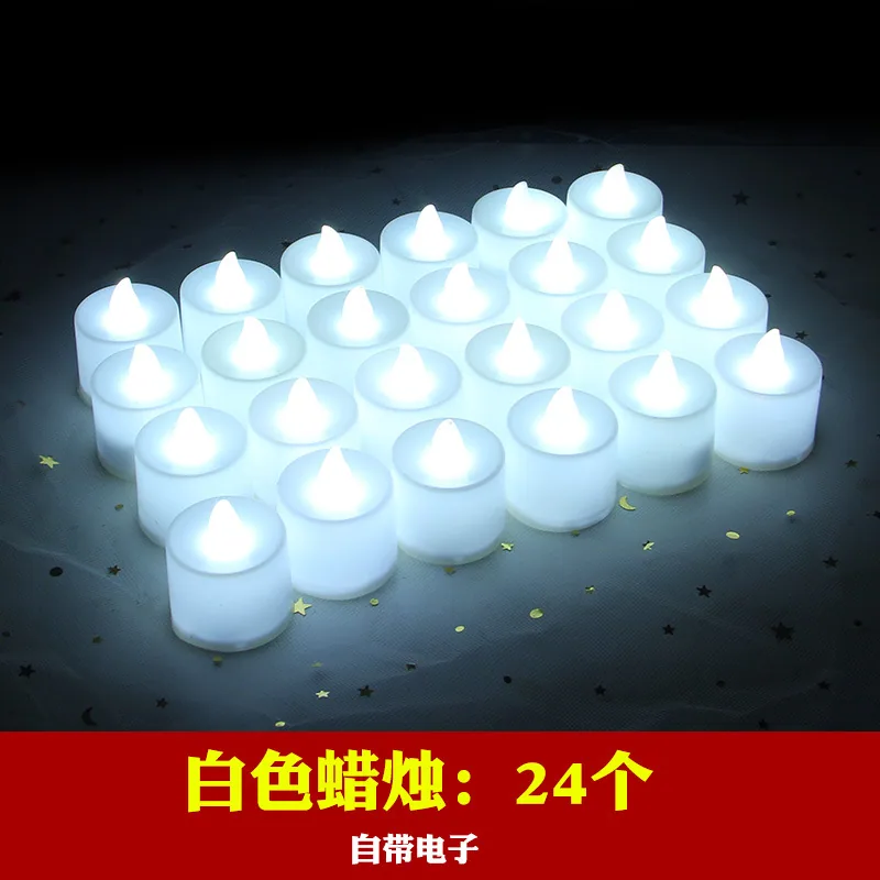 Creative Wedding LED Electronic Candle Lights Wedding Venue Decoration Props Birthday Candle Simulated Plastic Candle Lights 9