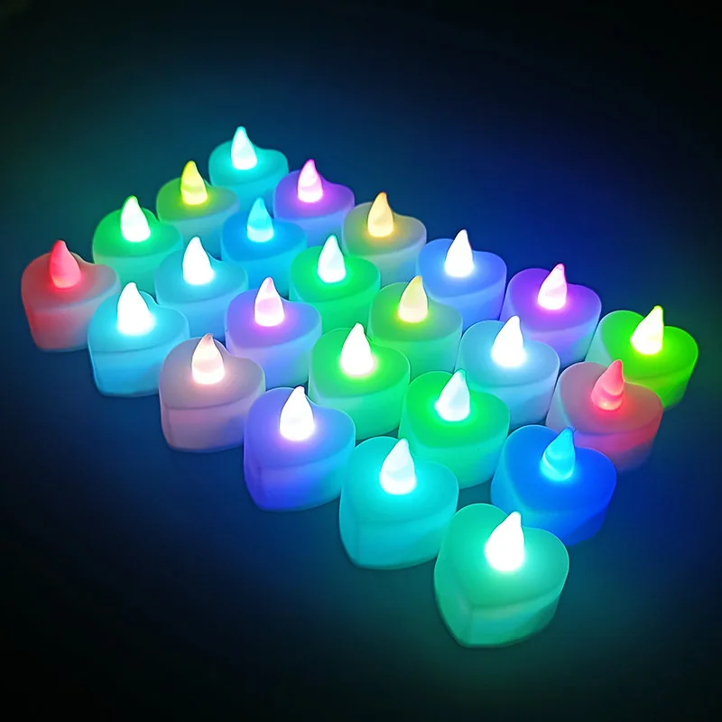 Creative Wedding LED Electronic Candle Lights Wedding Venue Decoration Props Birthday Candle Simulated Plastic Candle Lights 16