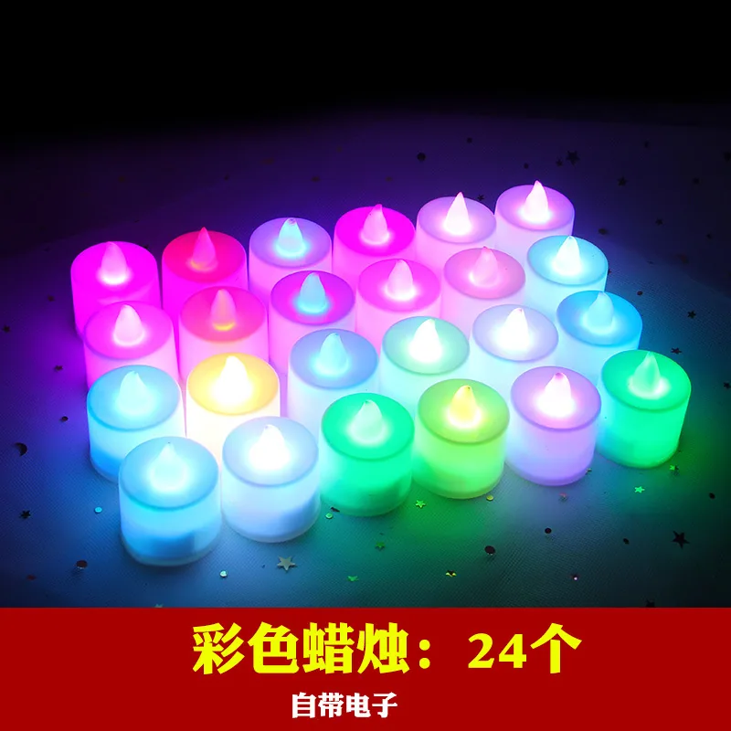 Creative Wedding LED Electronic Candle Lights Wedding Venue Decoration Props Birthday Candle Simulated Plastic Candle Lights 3