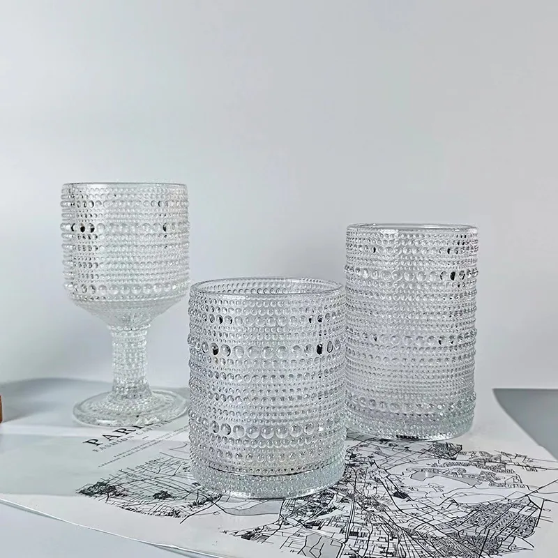 Wholesale Diamond Household Glass Water Cups Colorful Thickened Juice Cups Hotel Hotel Mouthwash Cups Couple Toothbrush Cups 16