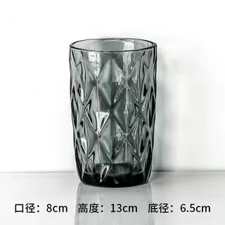 Wholesale Diamond Household Glass Water Cups Colorful Thickened Juice Cups Hotel Hotel Mouthwash Cups Couple Toothbrush Cups 10