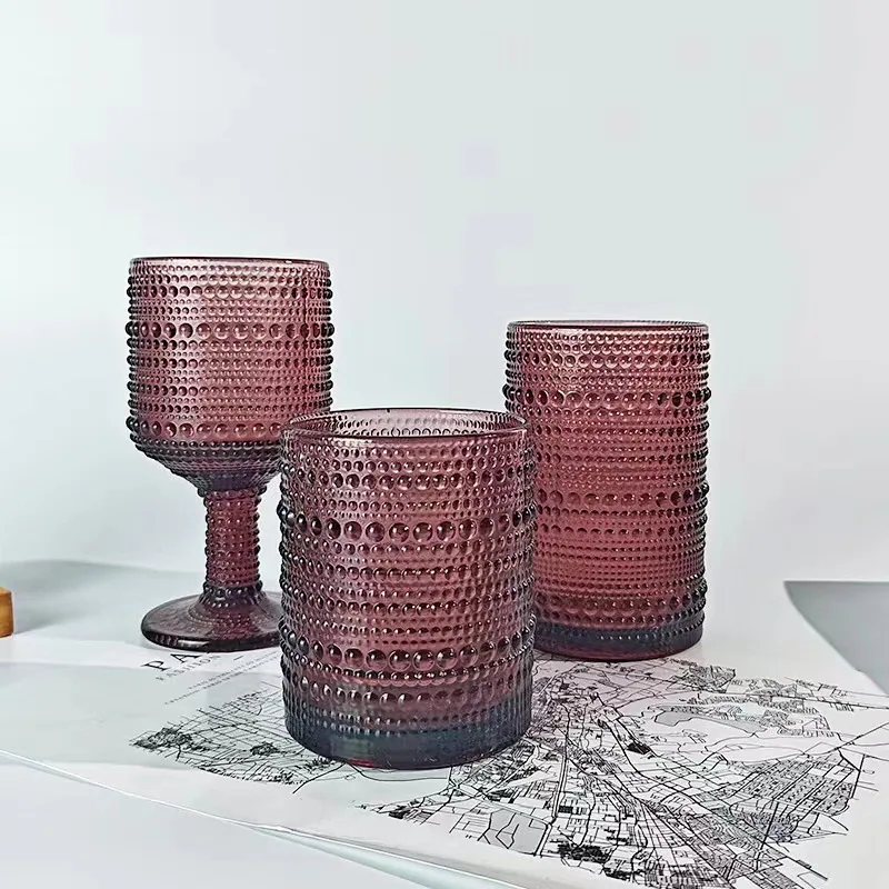 Wholesale Diamond Household Glass Water Cups Colorful Thickened Juice Cups Hotel Hotel Mouthwash Cups Couple Toothbrush Cups 20