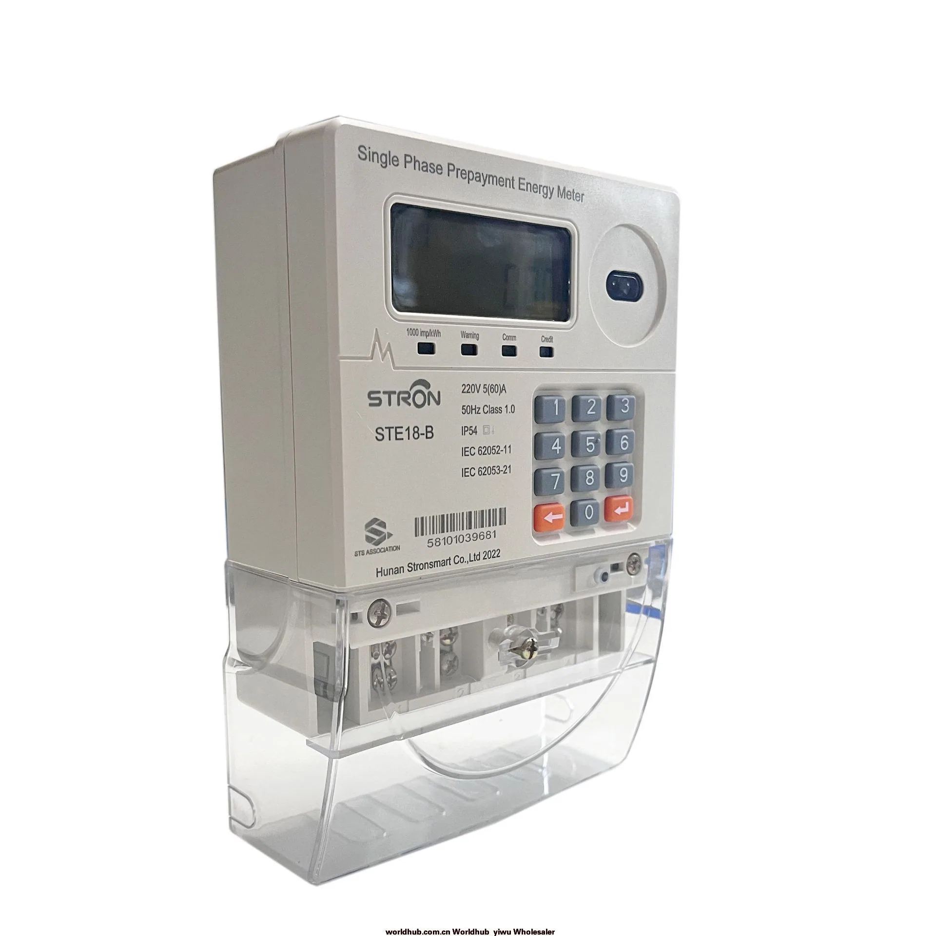 STE18-B Single-Phase Prepaid Split Meter with CIU