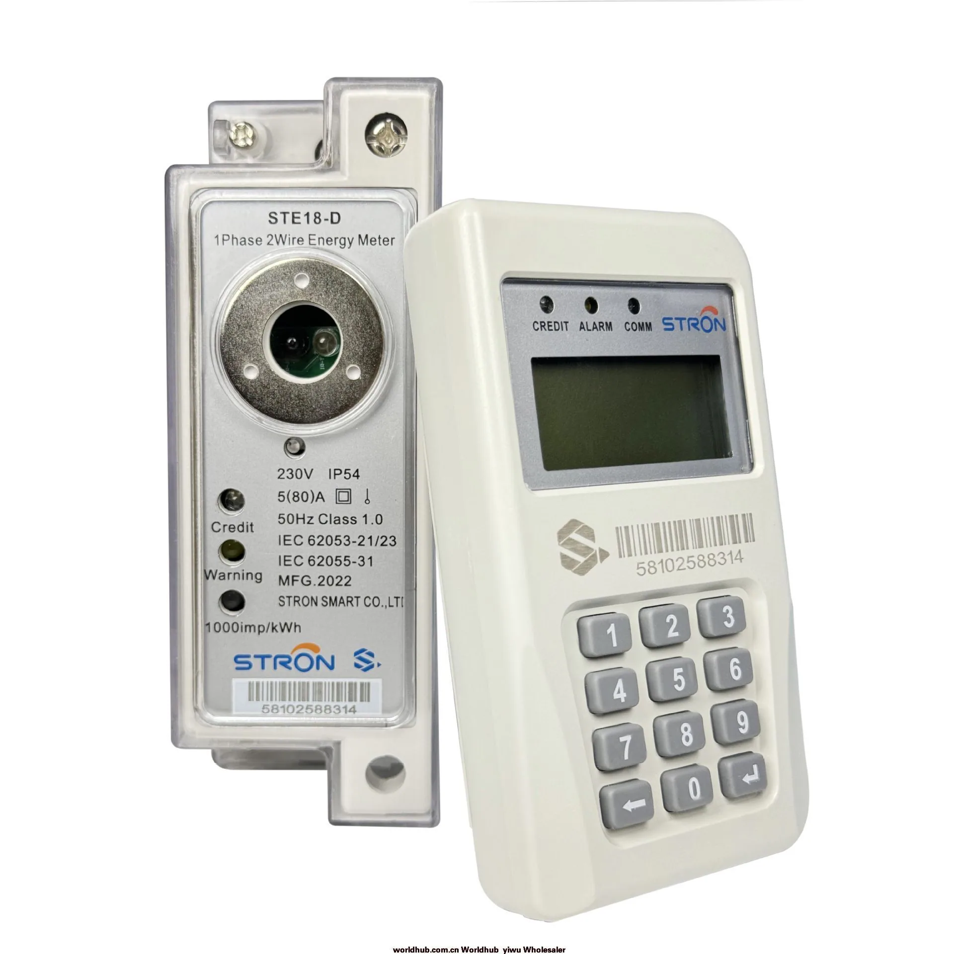 STD18-B Prepaid PLC Din-Rail Single Phase Electricity Meter