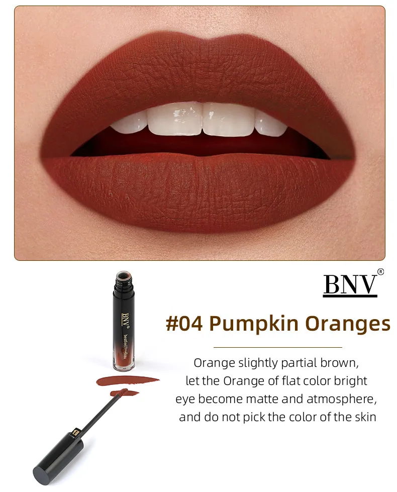 BNV non-stick cup lip stain multi-color options velvet matte gloss variety display