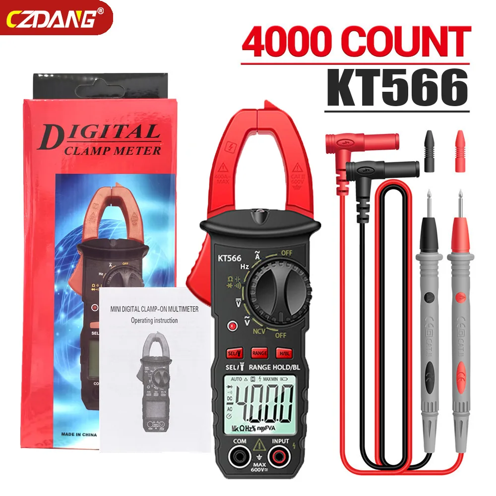 Voltage multi-function multimeter Automatic intelligent electrician clamp digital anti-burn meter Digital display clamp-shaped m