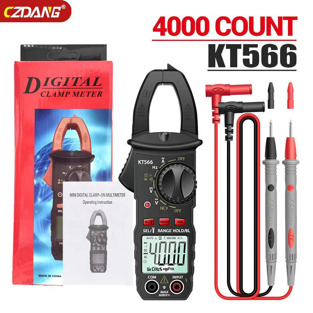 Voltage multi-function multimeter Automatic intelligent electrician clamp digital anti-burn meter Digital display clamp-shaped m 2