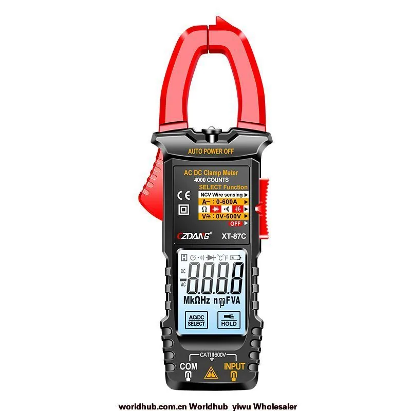 Cross-border electrician ammeter, high-precision intelligent touch clamp meter, automatic anti-burn digital multimeter