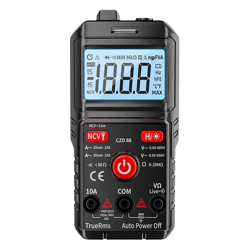 Grenzüberschreitendes Direktversorgungs-Amperemeter, intelligentes Mini-Multifunktionsmultimeter, hochpräzises digitales Messgerät für Elektriker 6