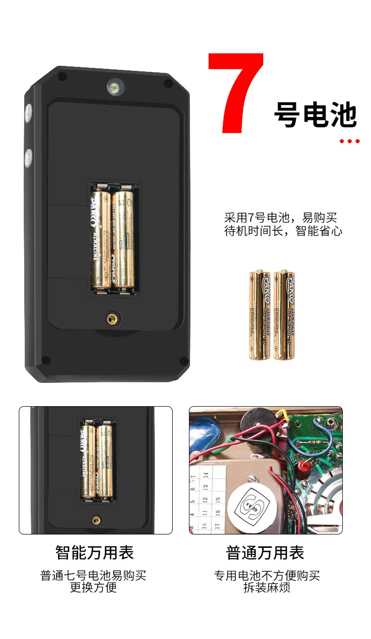 OEM customized current measurement voltage multimeter anti-burning large screen multimeter digital digital display multimeter cr 26