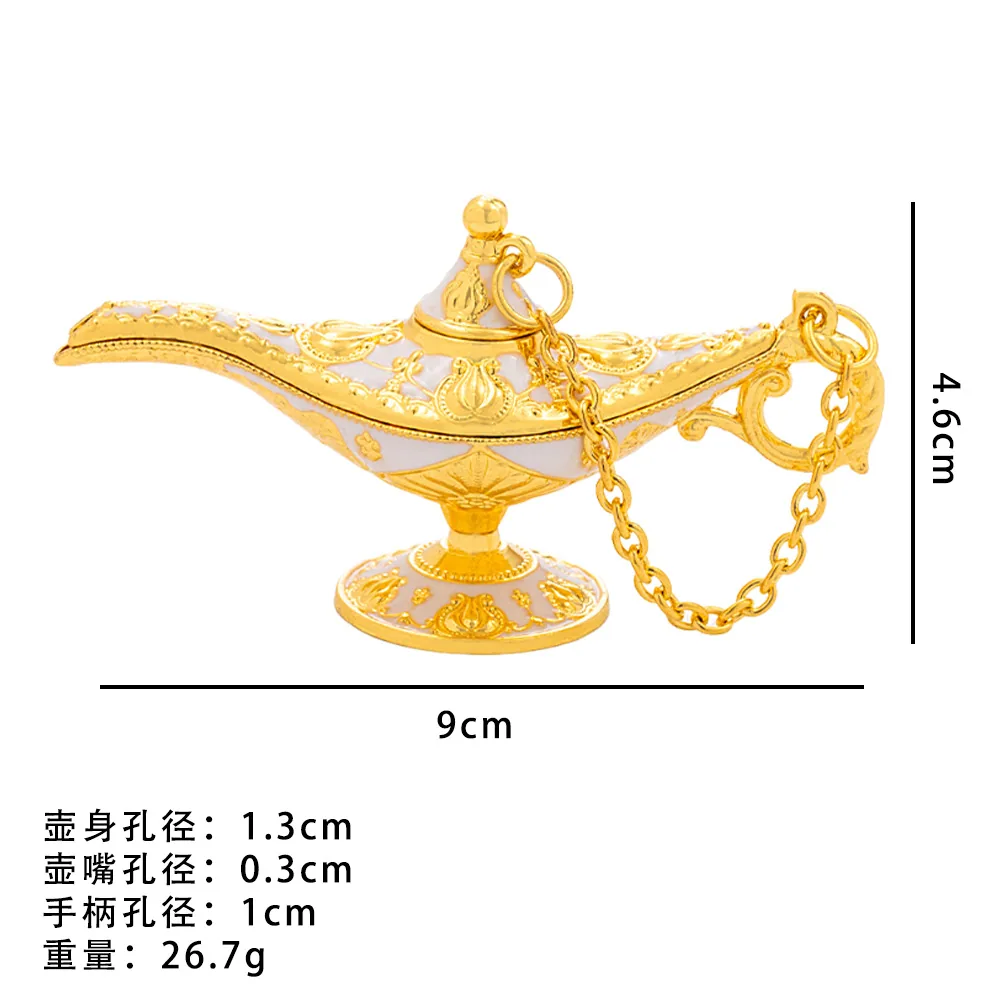 Cross-border creative classical Aladdin magic lamp ornaments vintage large metal crafts antique alloy decoration 5