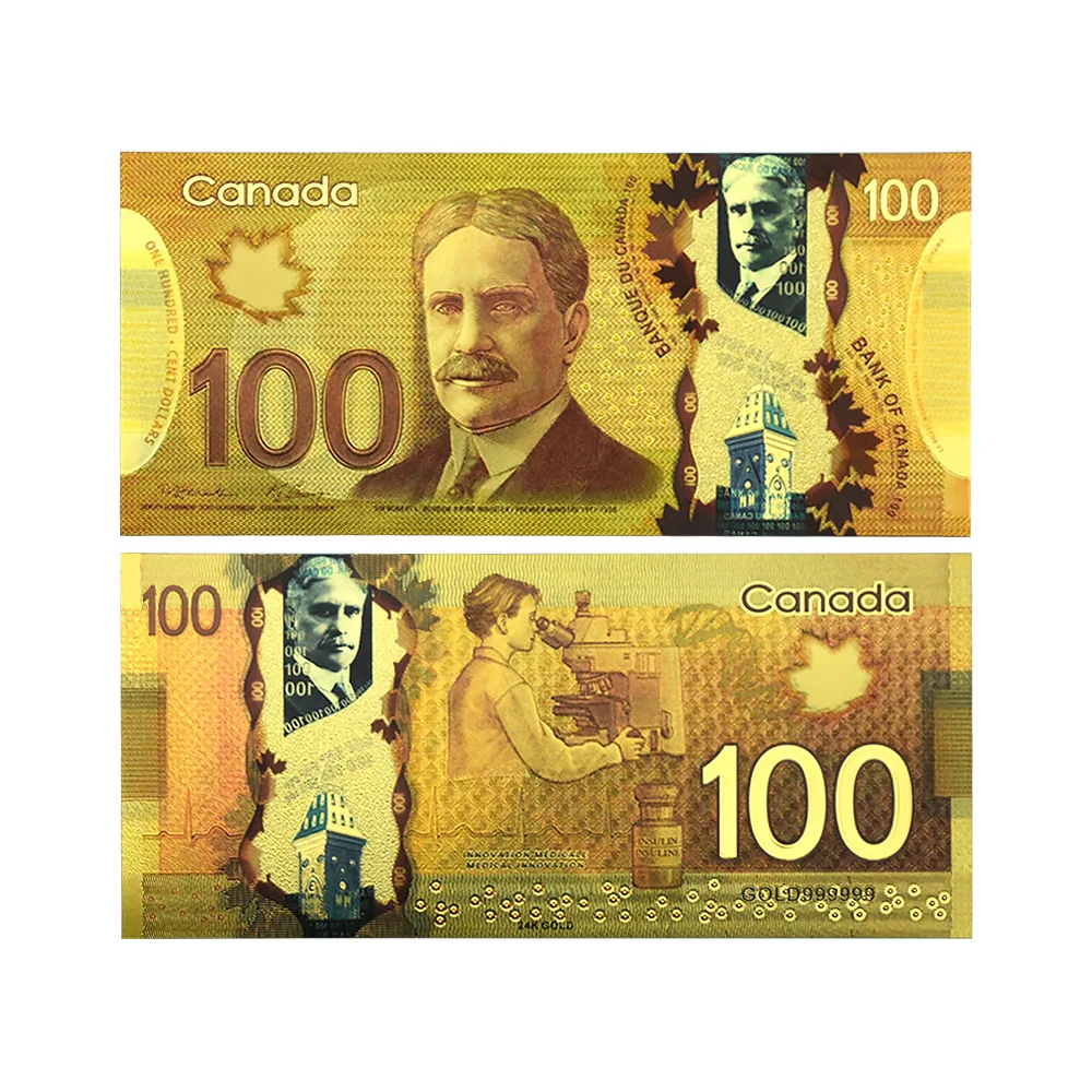 Canada 100 Canadian dollar denomination money currency foreign trade wholesale fan hobby collection