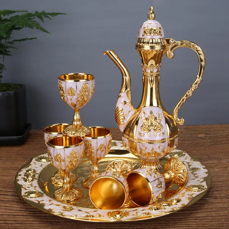 Exquisite wine set European and American style court style home ornaments restaurant hotel classic creative wine glasses and win 2