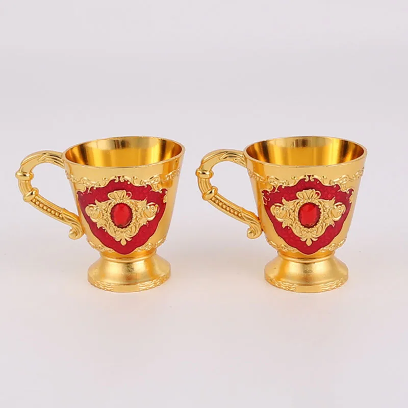 European Russian wine jug, metal wine jug, wine glass, creative alloy wine set exquisite gift home furnishings 3