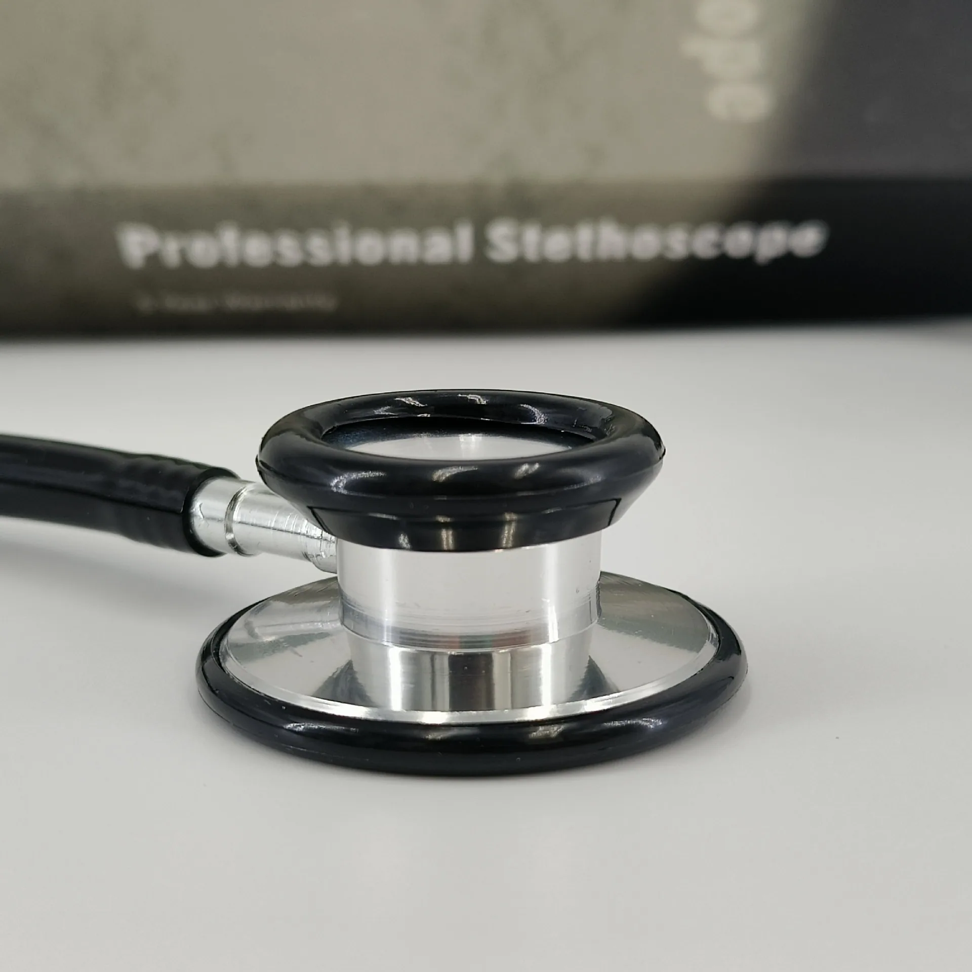Luxury Adult Dual-Head Double-Sided Stethoscope, Membrane Stethoscope with Silver Head and Ear Hooks, Stethoscope Belt KT-105A - Garment Hooks 7