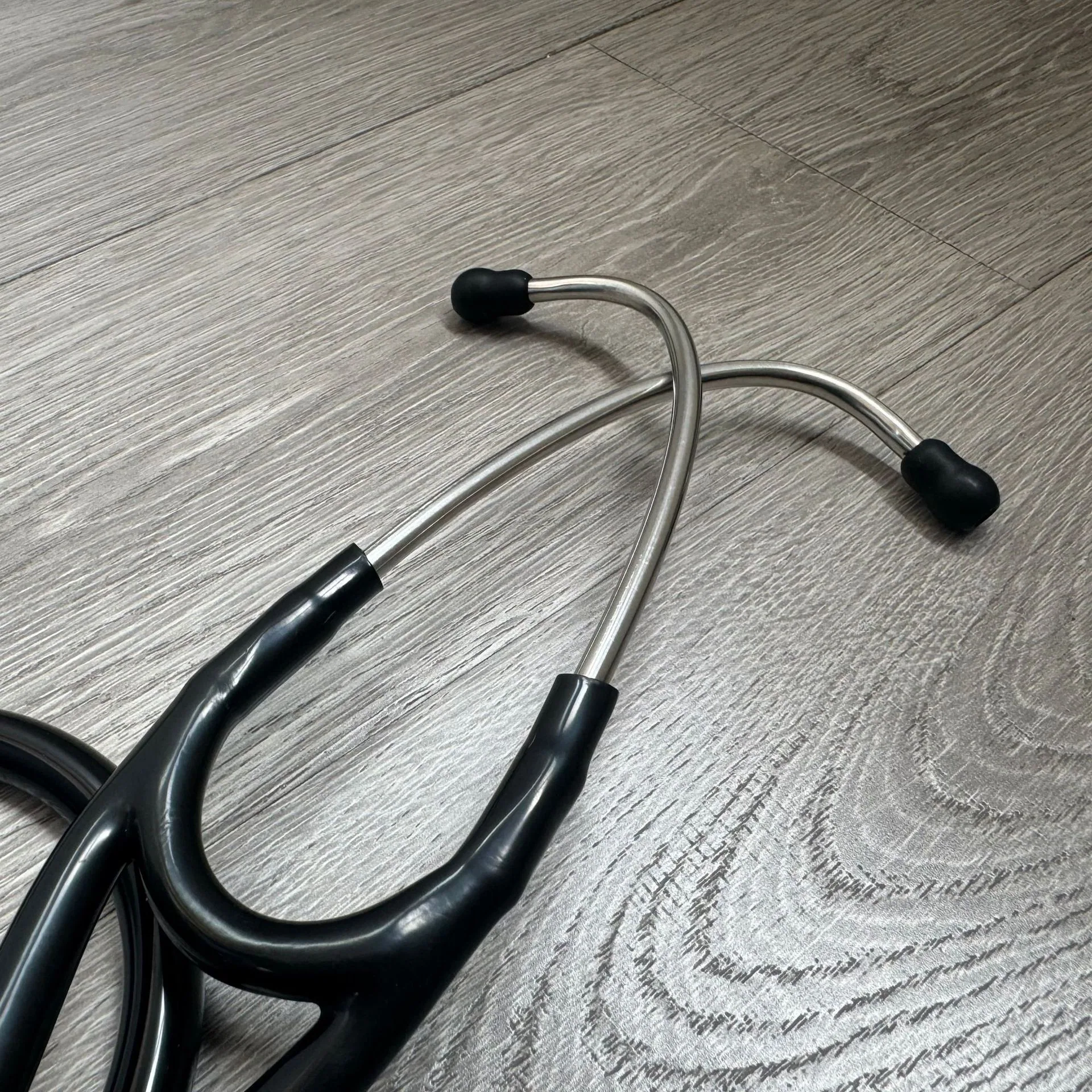 KT-119 foreign trade cross-border stainless steel stethoscope double-sided stethoscope silver ear hook cardiology stethoscope 7