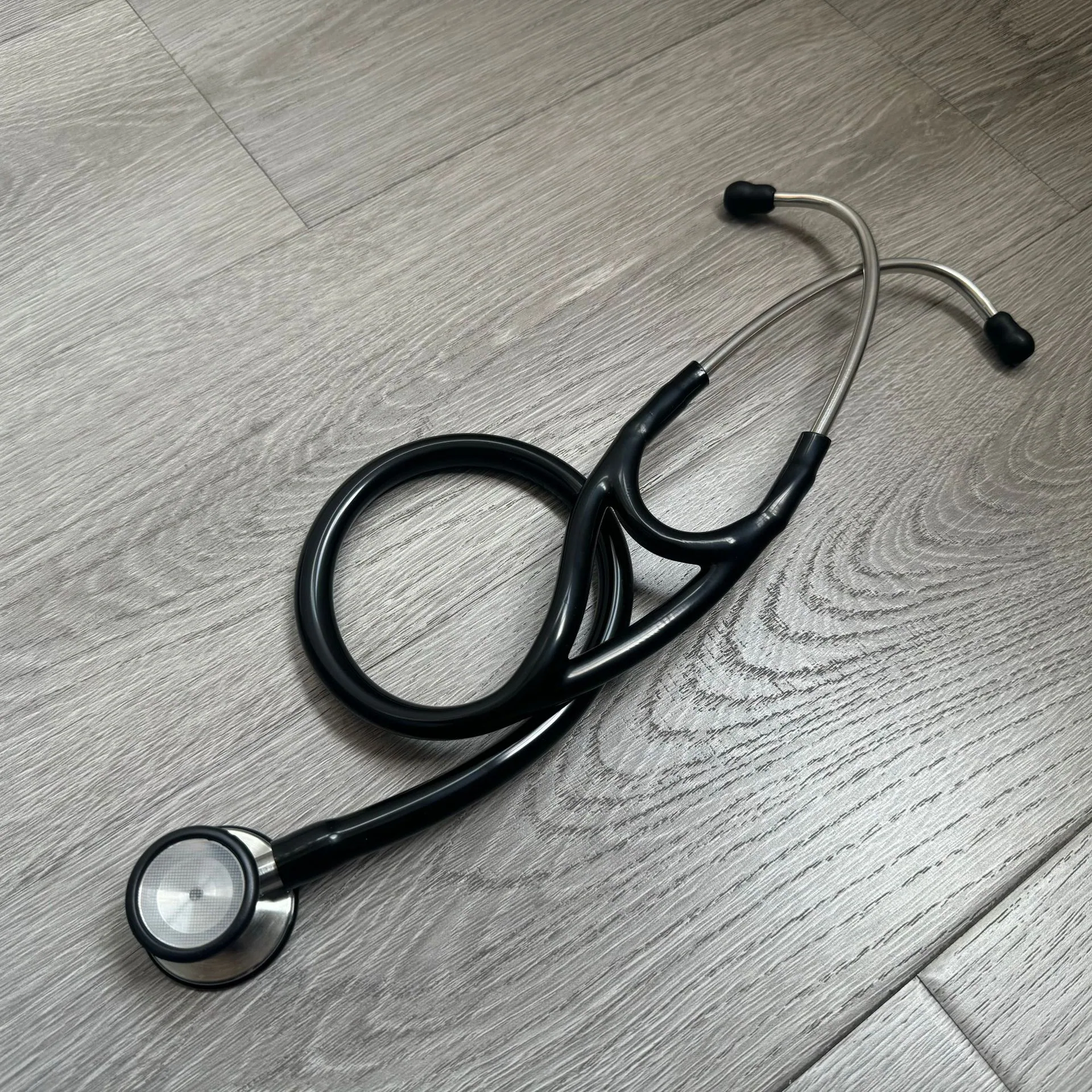 KT-119 foreign trade cross-border stainless steel stethoscope double-sided stethoscope silver ear hook cardiology stethoscope 5
