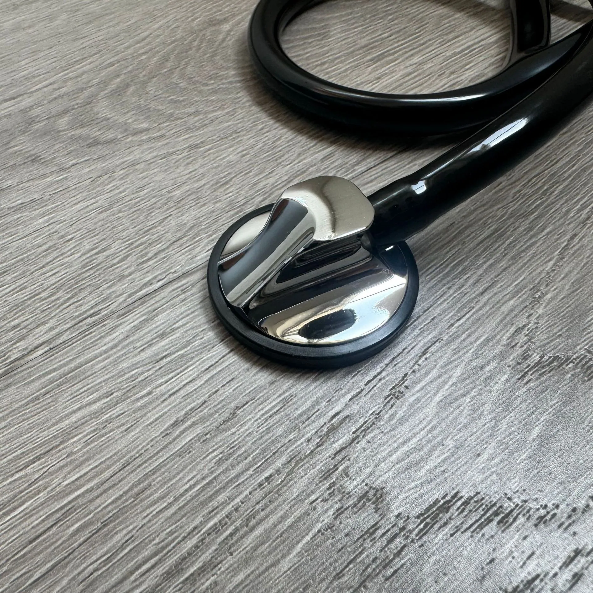 KT-118A foreign trade cross-border zinc alloy stethoscope single-sided adult stethoscope silver ear hook stethoscope 8