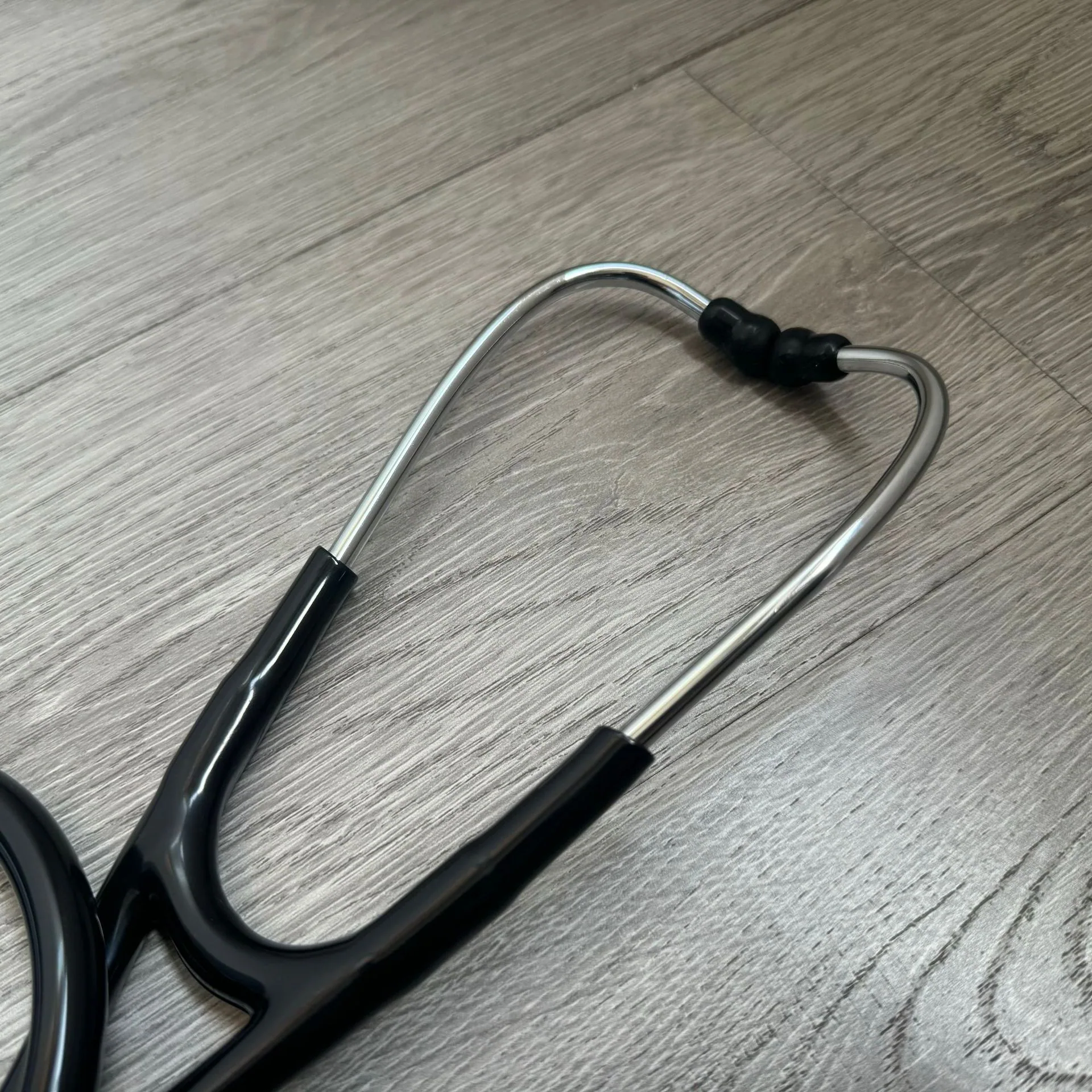 KT-118A foreign trade cross-border zinc alloy stethoscope single-sided adult stethoscope silver ear hook stethoscope 7