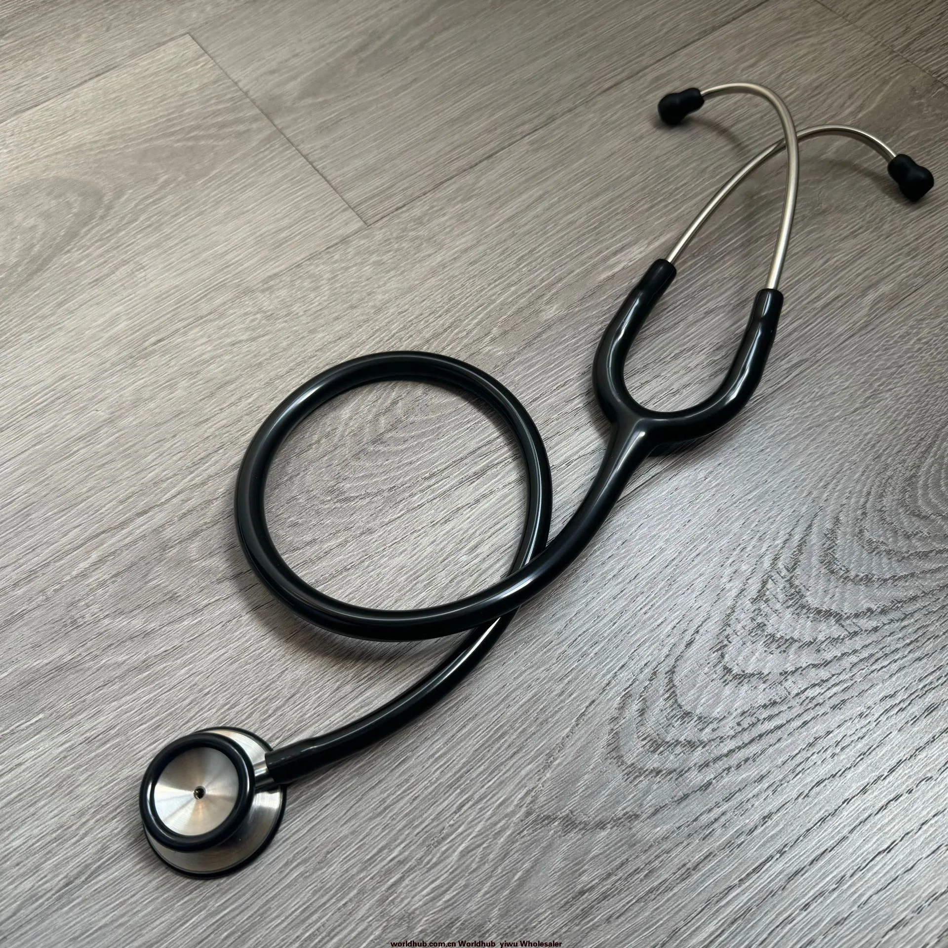 KT-120 Stainless Steel Stethoscope Double Sided Stethoscope Silver Ear Head Ear Hook Adult Medical Stethoscope 4