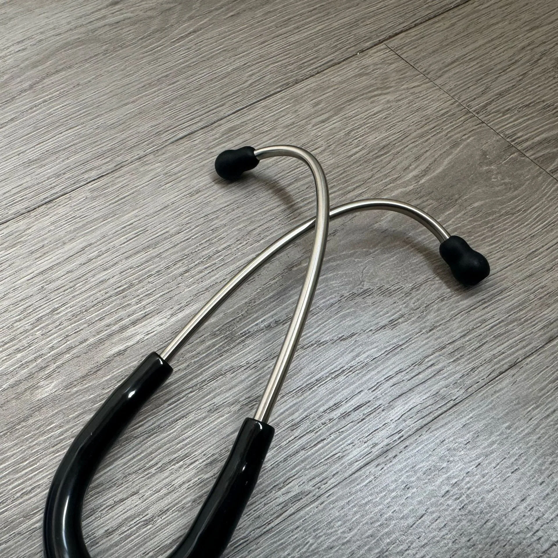 KT-120 Stainless Steel Stethoscope Double Sided Stethoscope Silver Ear Head Ear Hook Adult Medical Stethoscope 9