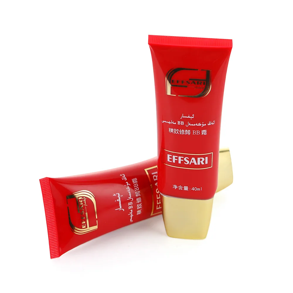 EFFSARI concealing BB cream 40ml swatch on skin, ivory white shade blending for evening complexion
