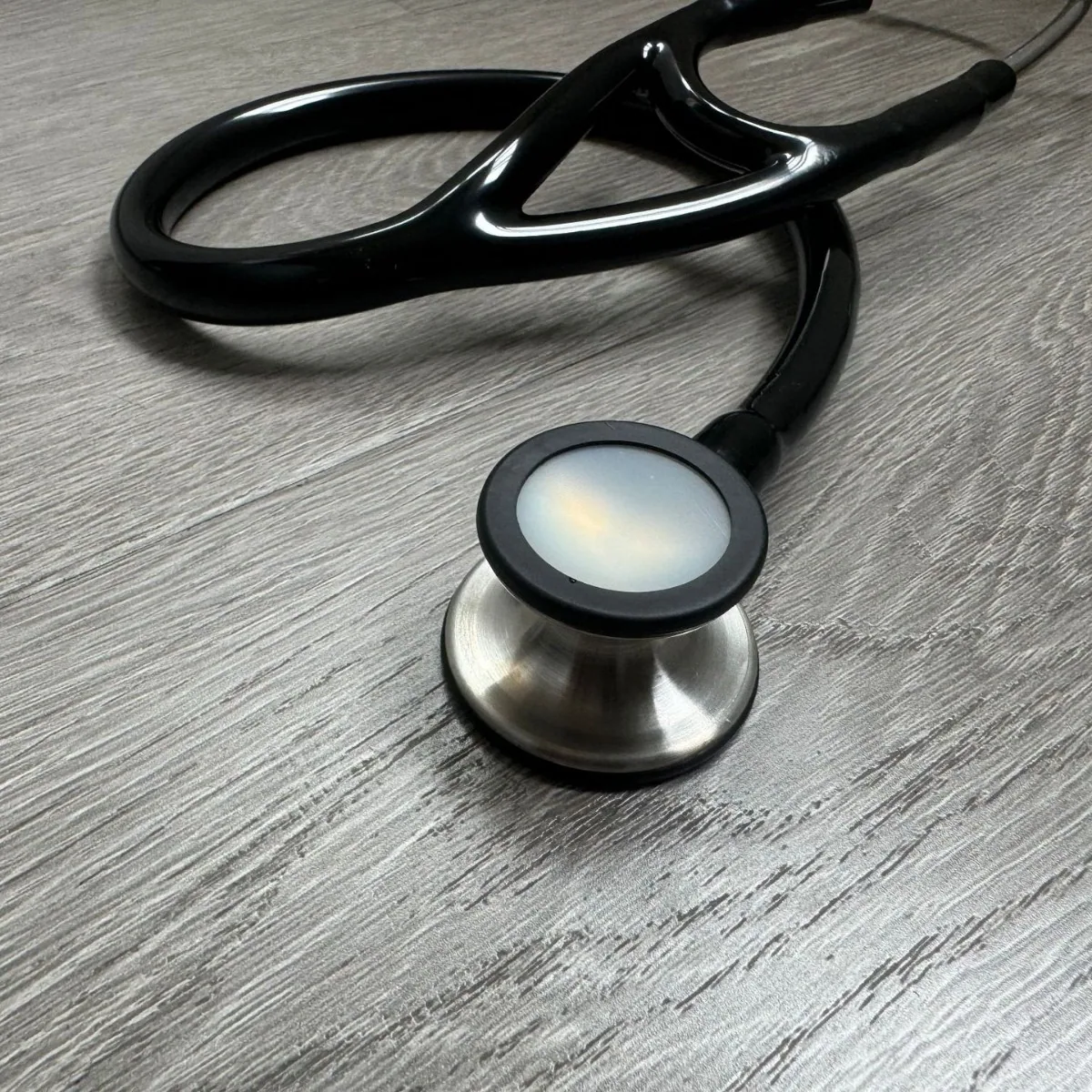 KT-170A foreign trade export fourth-generation stainless steel stethoscope double head double diaphragm stethoscope silver ear h 4