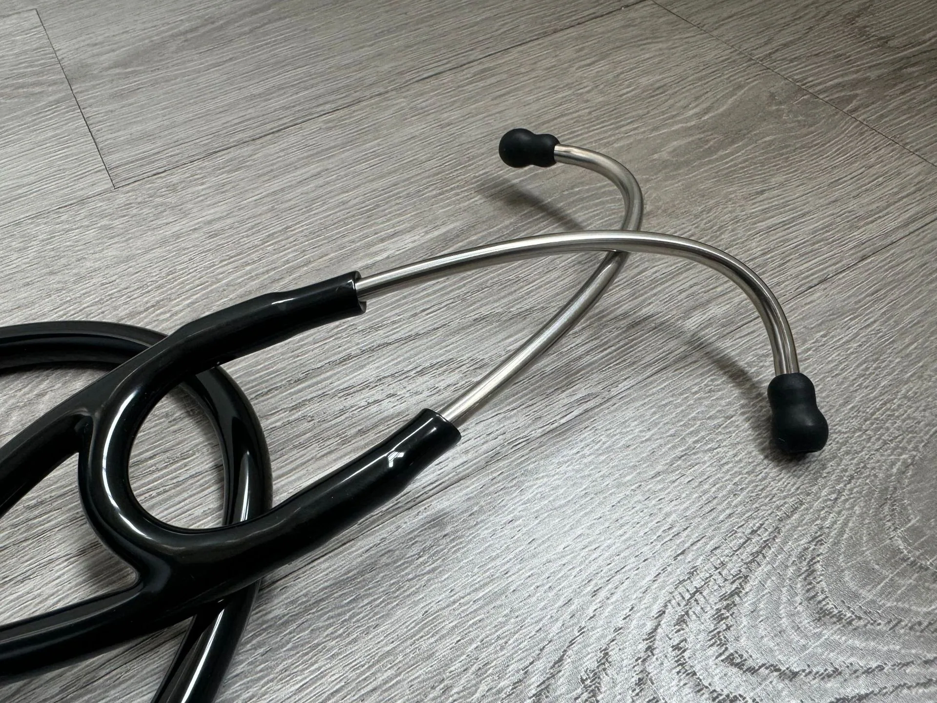 KT-170A foreign trade export fourth-generation stainless steel stethoscope double head double diaphragm stethoscope silver ear h 7