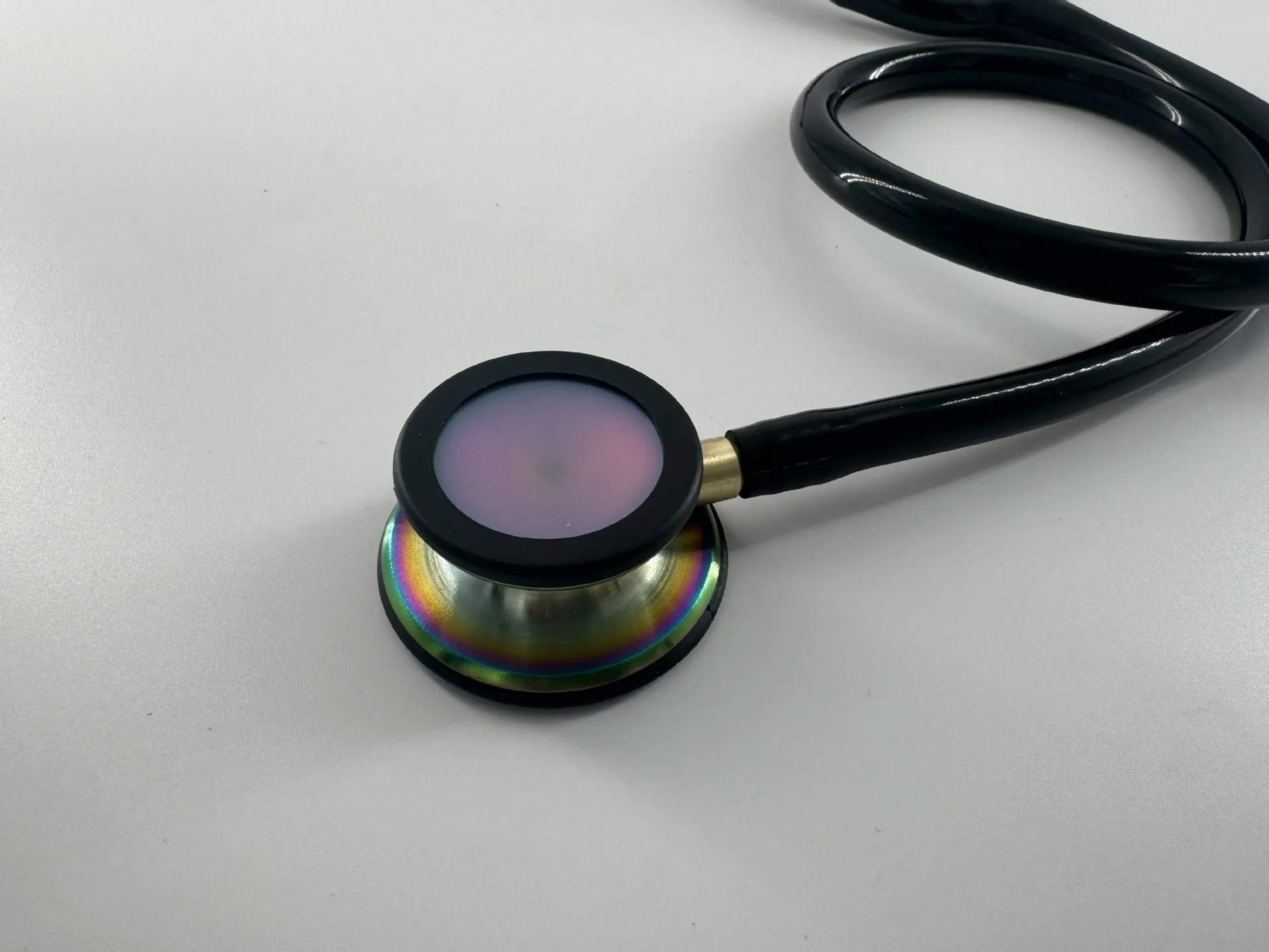 KT-160C foreign trade export stainless steel stethoscope double-head integrated diaphragm stethoscope color ear ear hanging list 13