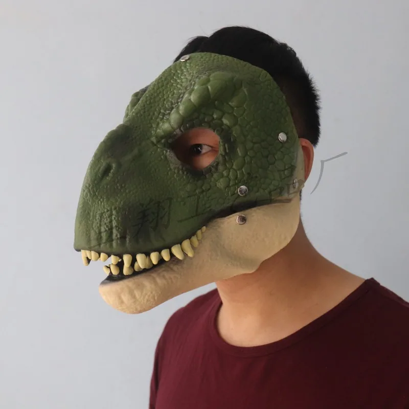 Cross-border explosive dinosaur masks, Halloween party funny props, open mouths, Tyrannosaurus rex, animal latex masks