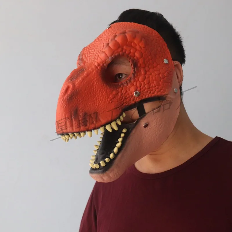 Cross-border explosive dinosaur masks, Halloween party funny props, open mouths, Tyrannosaurus rex, animal latex masks 3