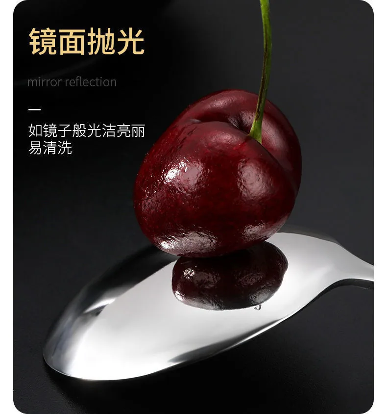 Stainless Steel Thickened Western Spoon Creative Cute Set Dessert Spoon Rice Spoon Soup Spoon Soup Spoon Main Fork Chopsticks Sp 18