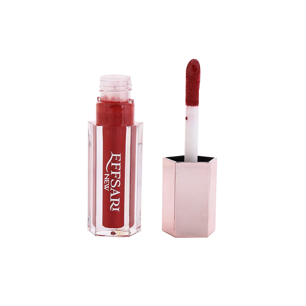 EFFSARI cross-border lip gloss size chart, white square tube dimensions in pcs, moisturizing long-lasting velvet lipstick