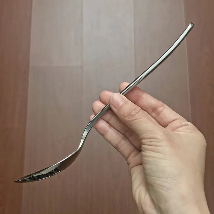 Stainless steel dinner spoon, household tableware spoon, eating bibimbap spoon, drinking spoon, restaurant mostly use naked spoo 3