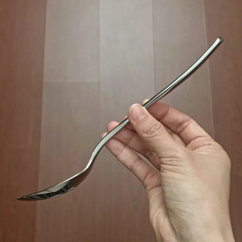 Stainless steel dinner spoon, household tableware spoon, eating bibimbap spoon, drinking spoon, restaurant mostly use naked spoo 15