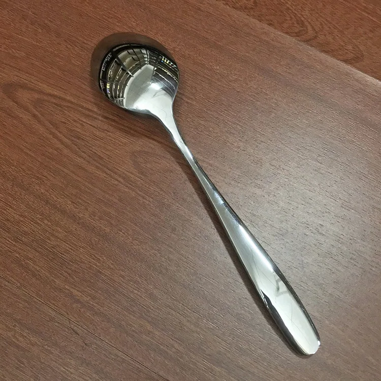 Stainless steel dinner spoon, household tableware spoon, eating bibimbap spoon, drinking spoon, restaurant mostly use naked spoo 9