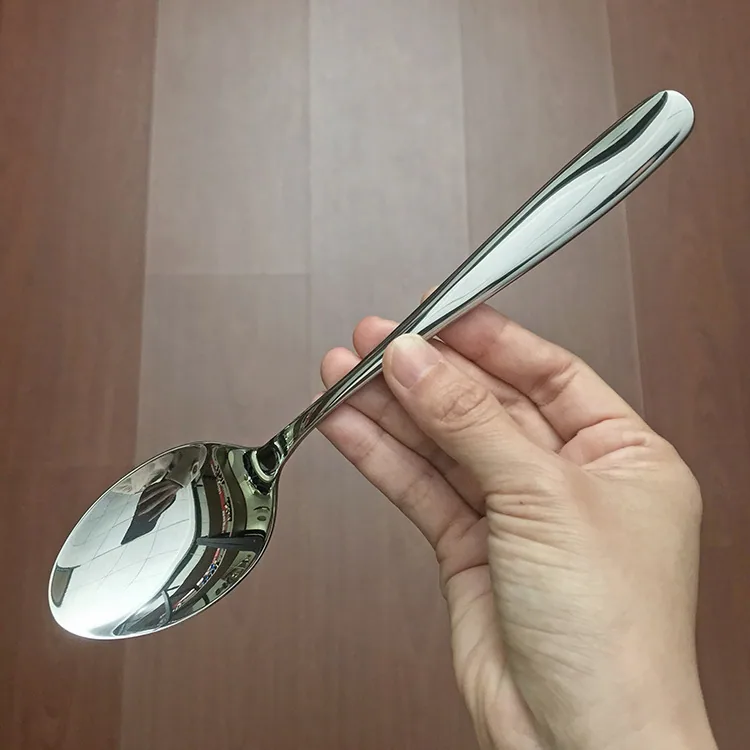 Stainless steel dinner spoon, household tableware spoon, eating bibimbap spoon, drinking spoon, restaurant mostly use naked spoo 4