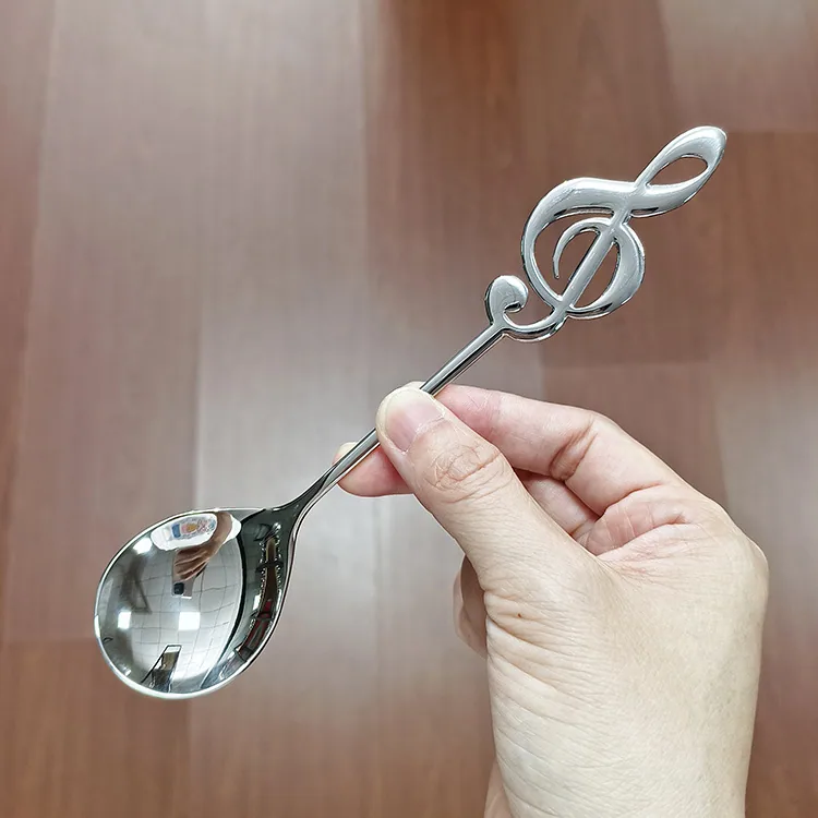 304 stainless steel note spoon main dinner spoon home creative tableware spoon bibimbap spoon multi-use dessert cake spoon dinne 10